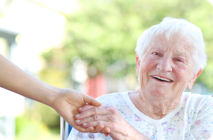 Altenpflege zuverlässig, Erfahrene Seniorenbetreuung, Begleitender Stern